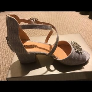 Girls' Pernia Rhinestone Block Heel Sandals